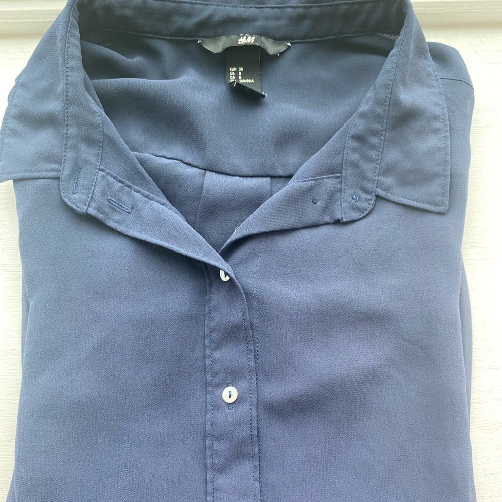 H&M Sleeveless Transparent Blouse